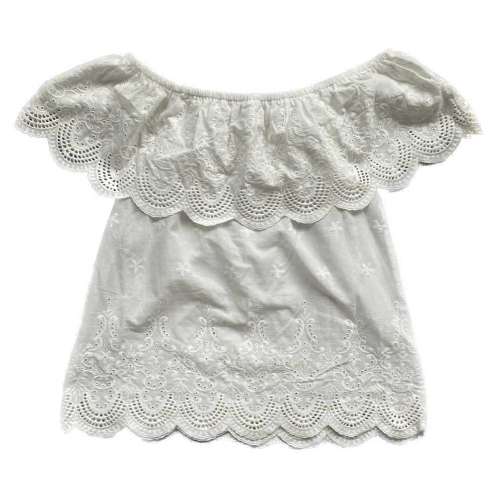 Off-Shoulder Eyelet Top (NWT)